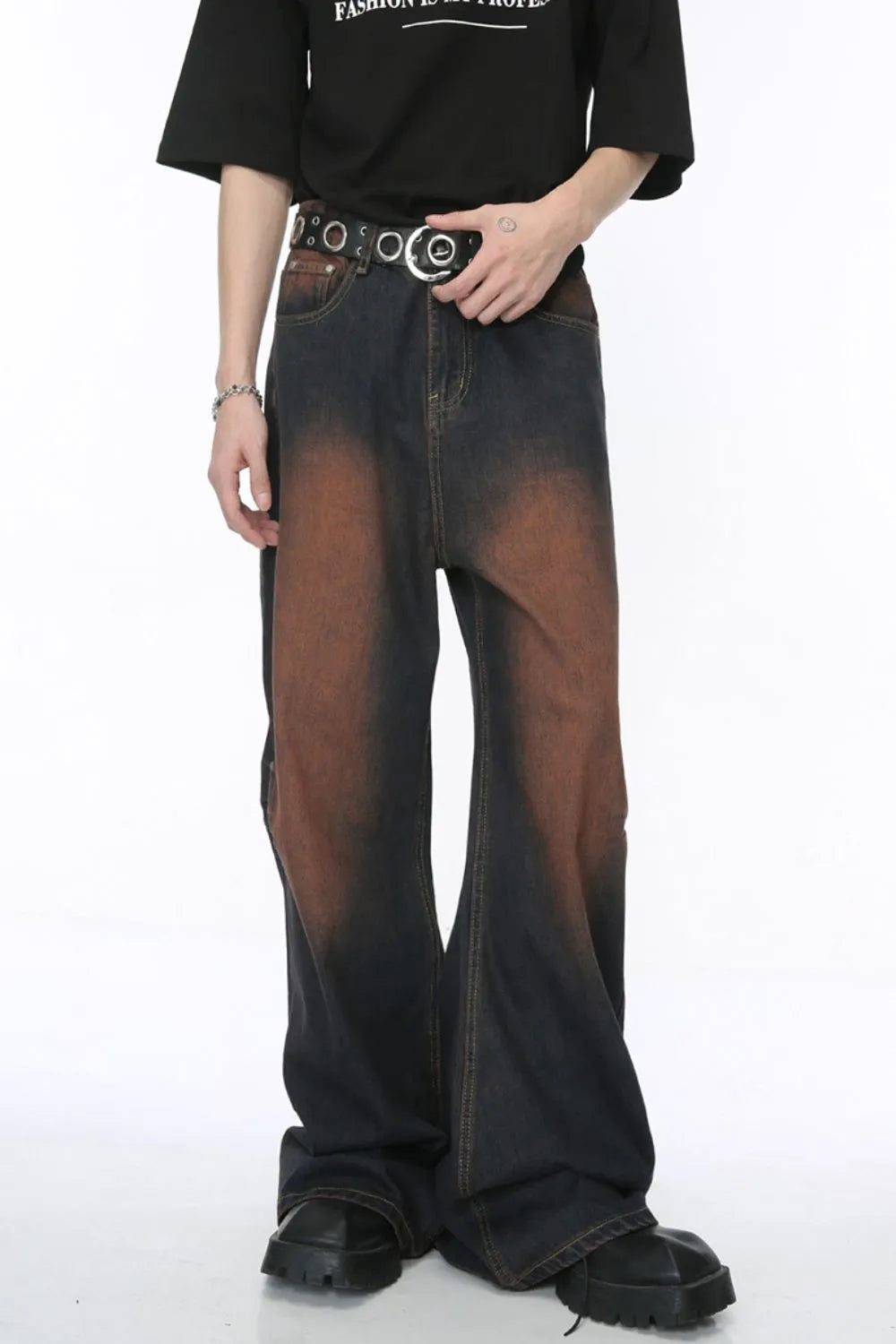 Premium Wide Leg Jeans with Pockets