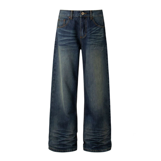 Ounce Washed Slight Flare Denim Long Pants