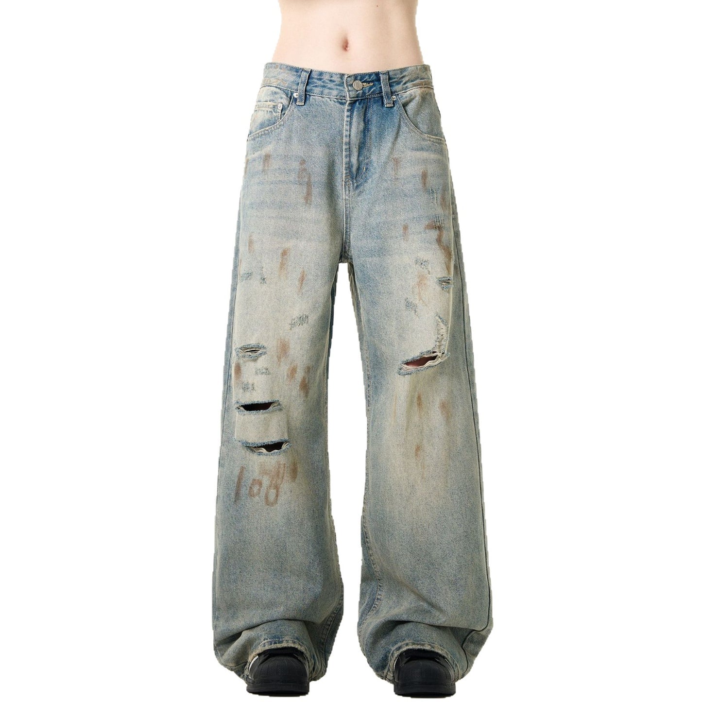 Premium Vintage Ripped Jeans for Men - Summer Collection