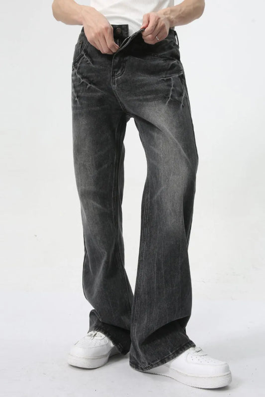 Lightning Burst Bootcut Jeans - Premium Japanese Denim