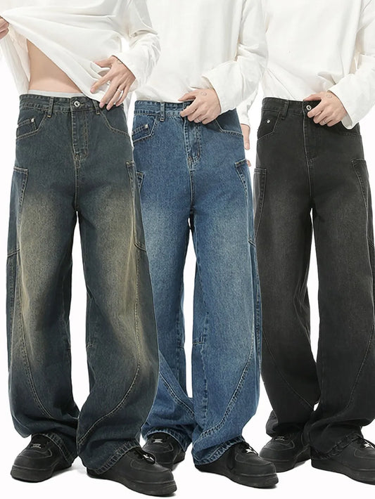 Premium Mid Rise Waist Jeans with Pockets