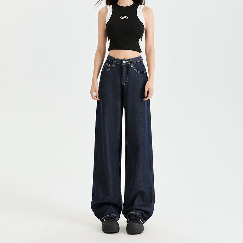 Women's Slim Wide-Leg Jeans - Premium Japanese Denim