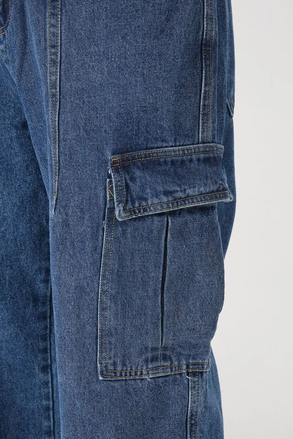 Premium Wide Leg Jeans with Pockets - Authentic Japanese Denim
