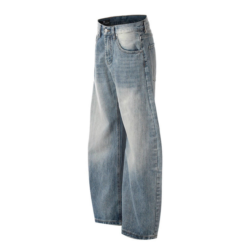 Washed Bamboo Bent Jeans - Premium Japanese Denim