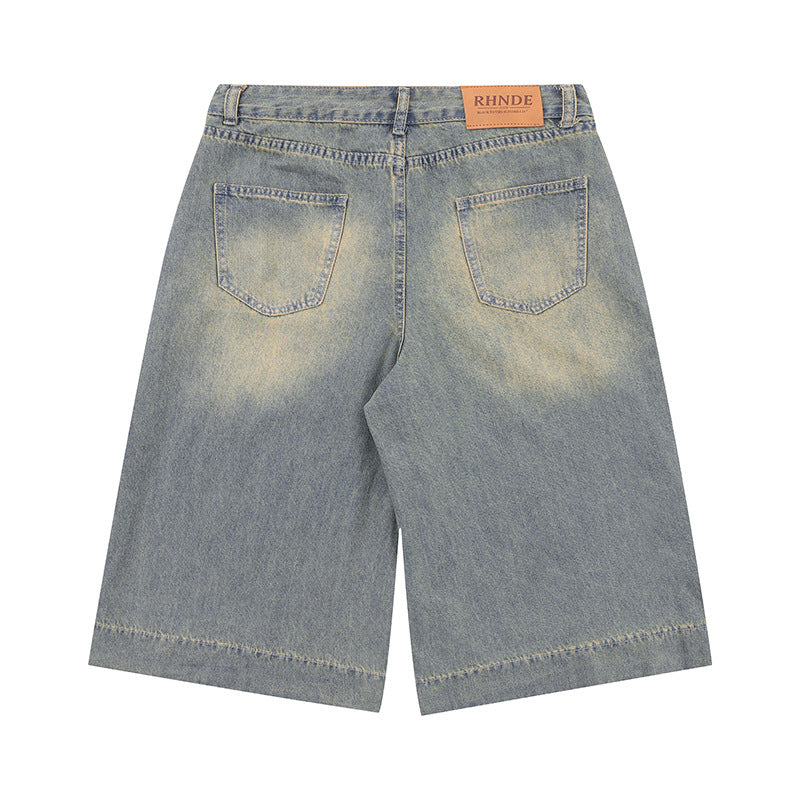 Premium Washed Denim Shorts for Modern Style
