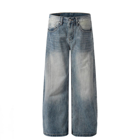 Washed Bamboo Bent Jeans - Premium Japanese Denim