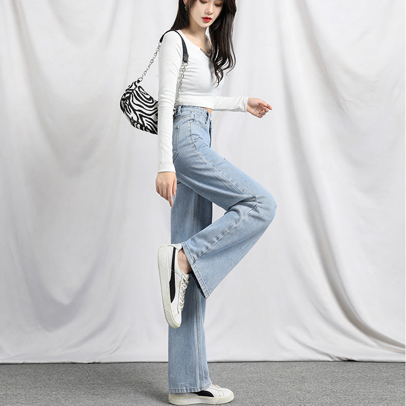 Irregular High Waist Slimming Jeans for Women - Spring Collection