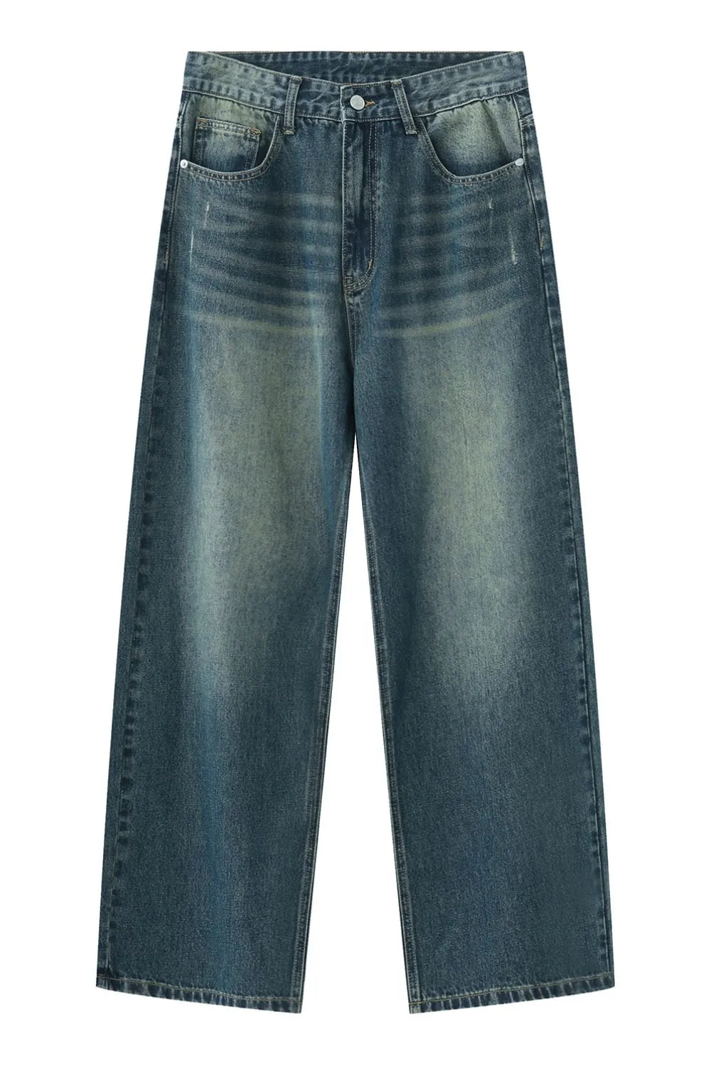 Premium Wide Leg Jeans with Pockets - Japanese Denim