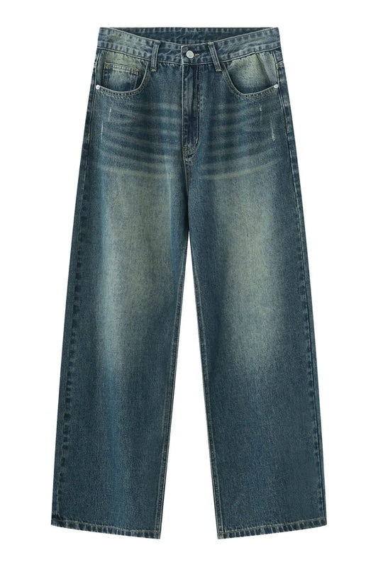Premium Wide Leg Jeans with Pockets - Japanese Denim