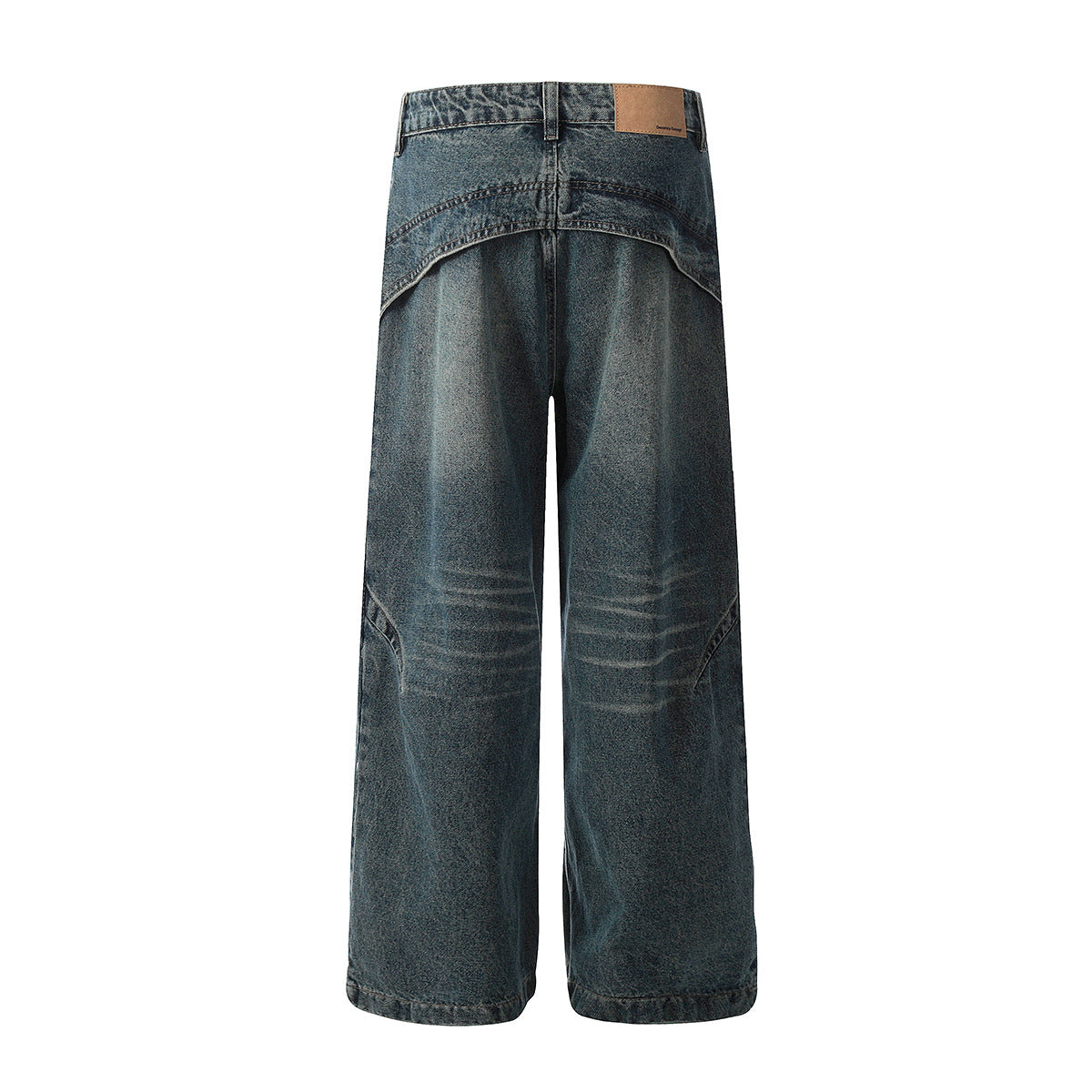 Washed Denim Loose Wide Leg Pants - Premium Japanese Quality
