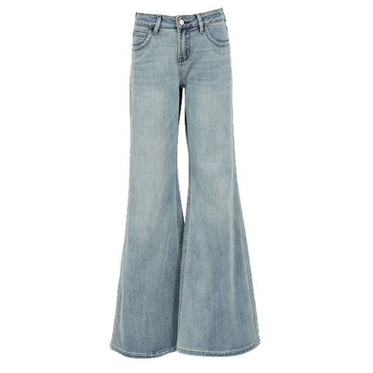 Vintage Flared Denim Pants for Women - Spicy Girl Style