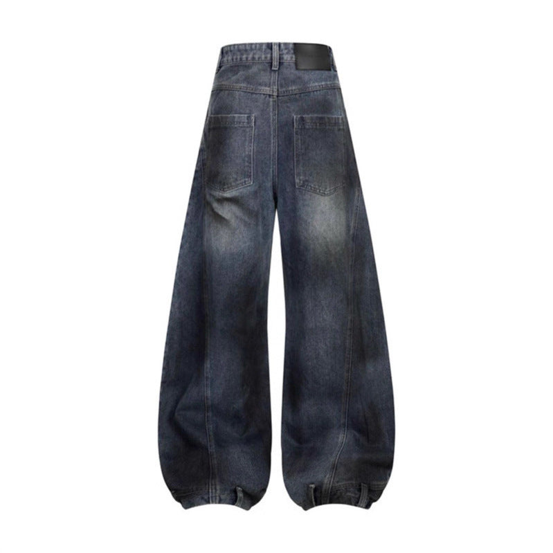 Premium Japanese Denim Knife Jeans - Distressed Loose Fit