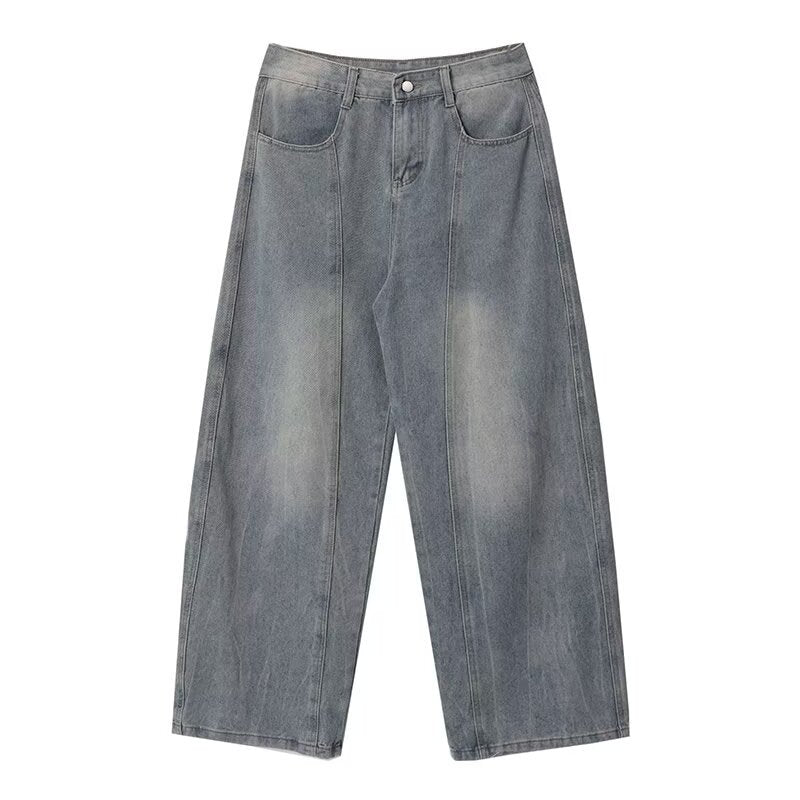 Men's Loose Summer High Street Straight Leg Floor Length Pants