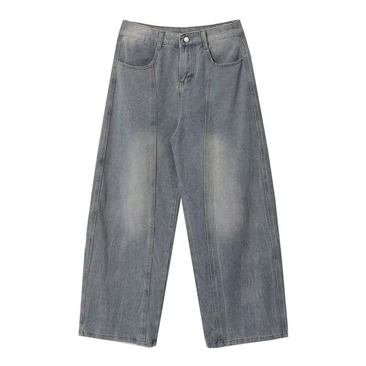 Men's Loose Summer High Street Straight Leg Floor Length Pants