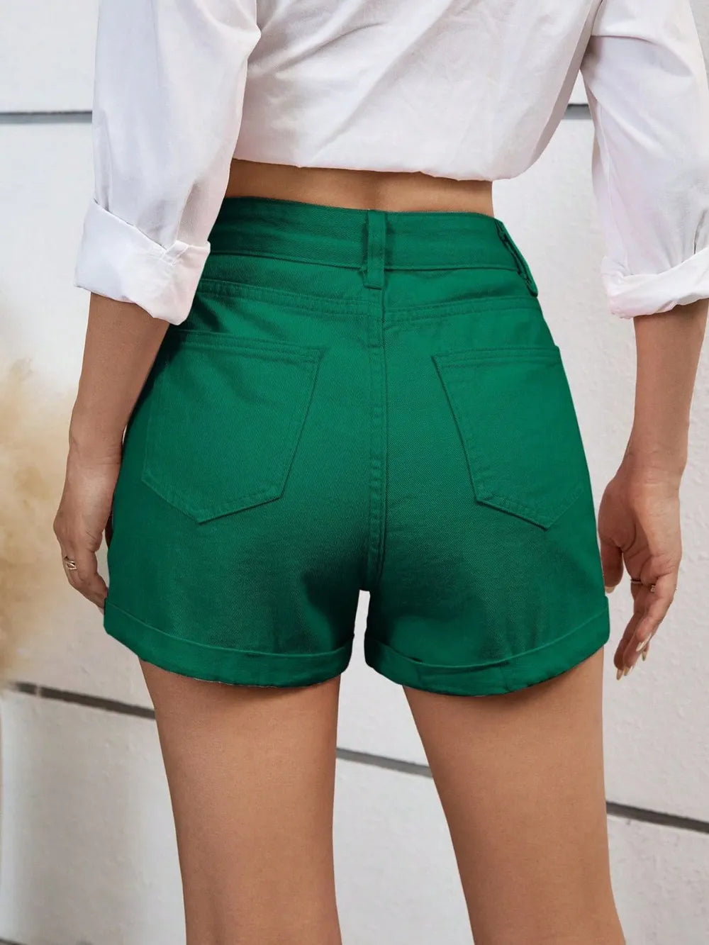 Premium High Waist Denim Shorts