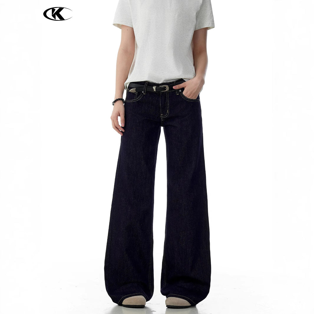 Premium Blue Flared Jeans for Women with Visible Stitching