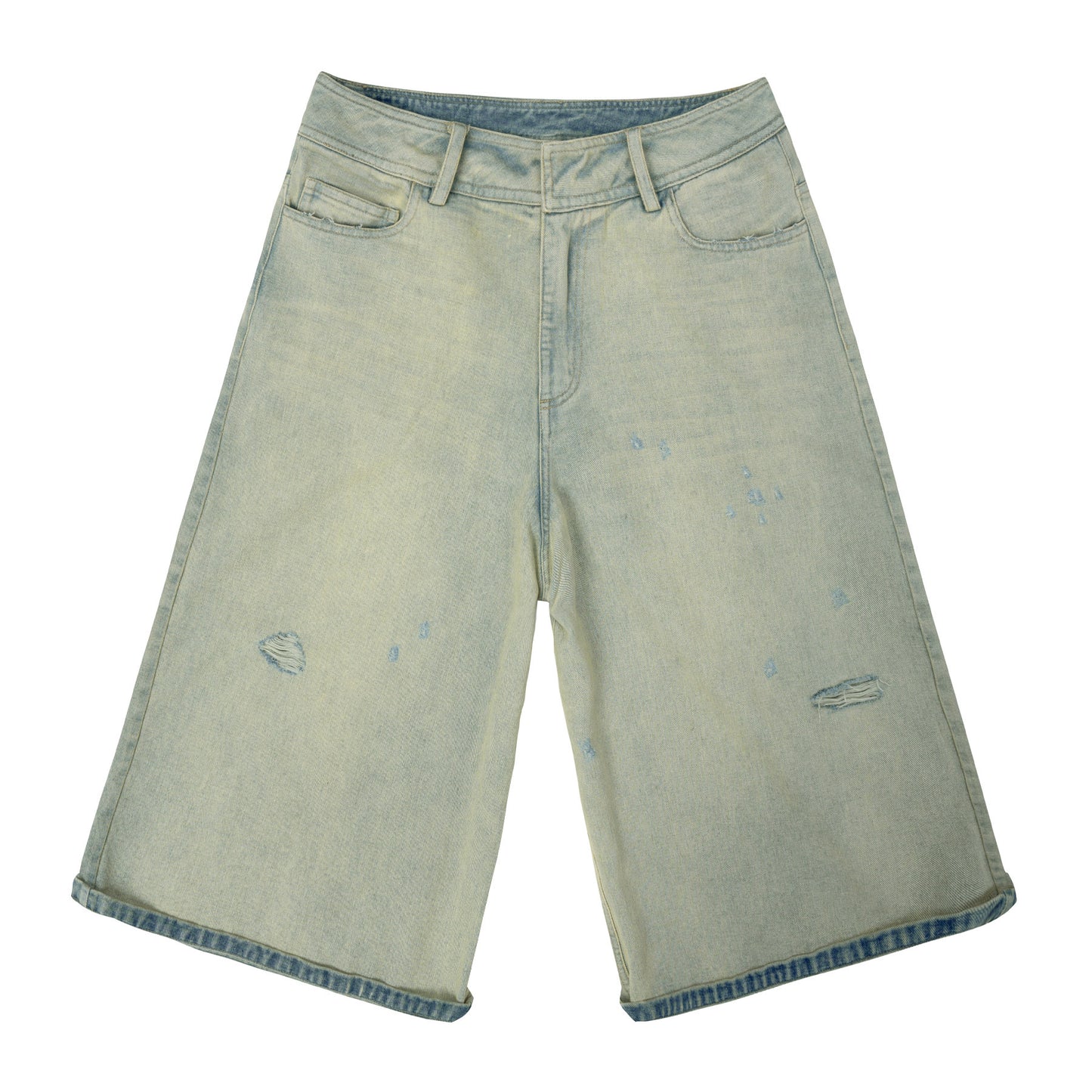 Men's Loose Wide Leg Summer Denim Shorts