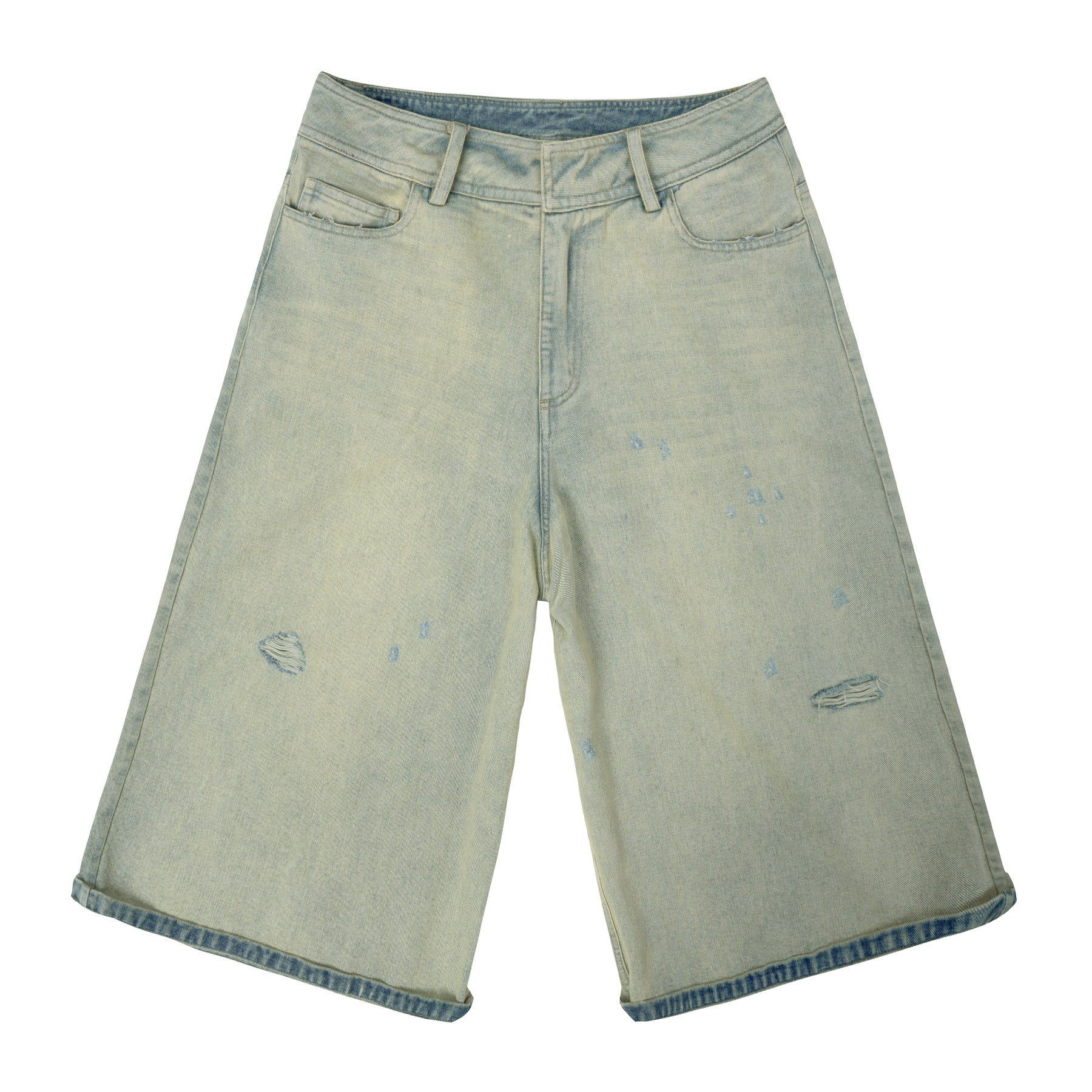 Men's Loose Wide Leg Summer Denim Shorts