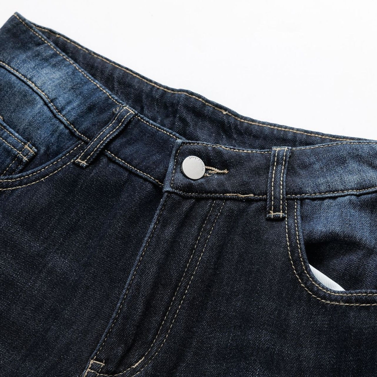 Retro Warm and Plush Slim Straight Pants Jeans