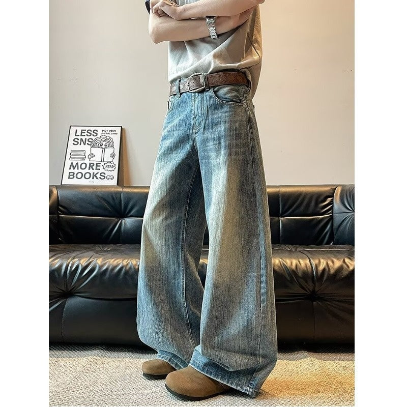 Bamboo Patterned Loose Casual Wide Leg Pants