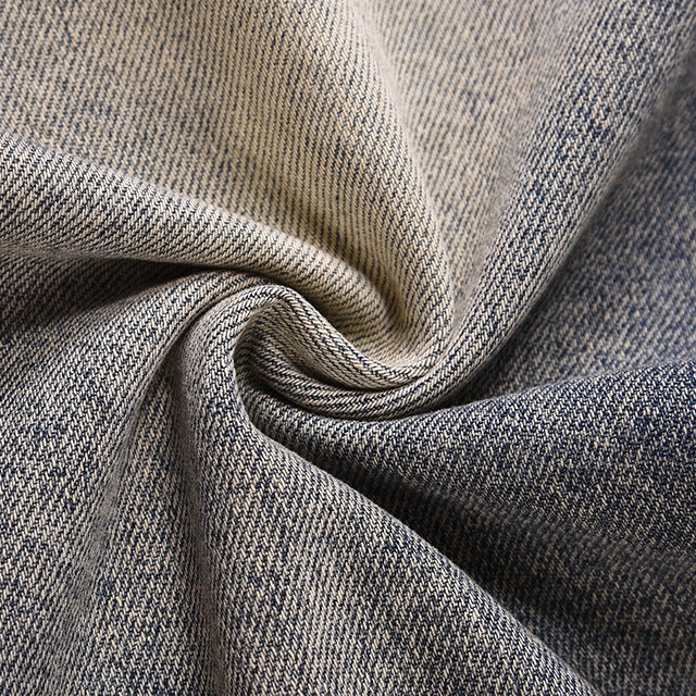 Washed Yellow Mud Dyed Loose Straight Leg Jeans