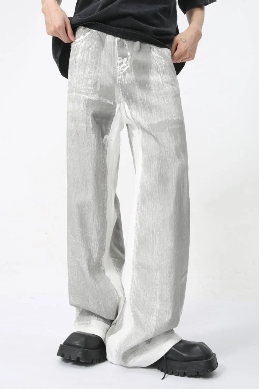 Premium Wide Leg Jeans with Pockets