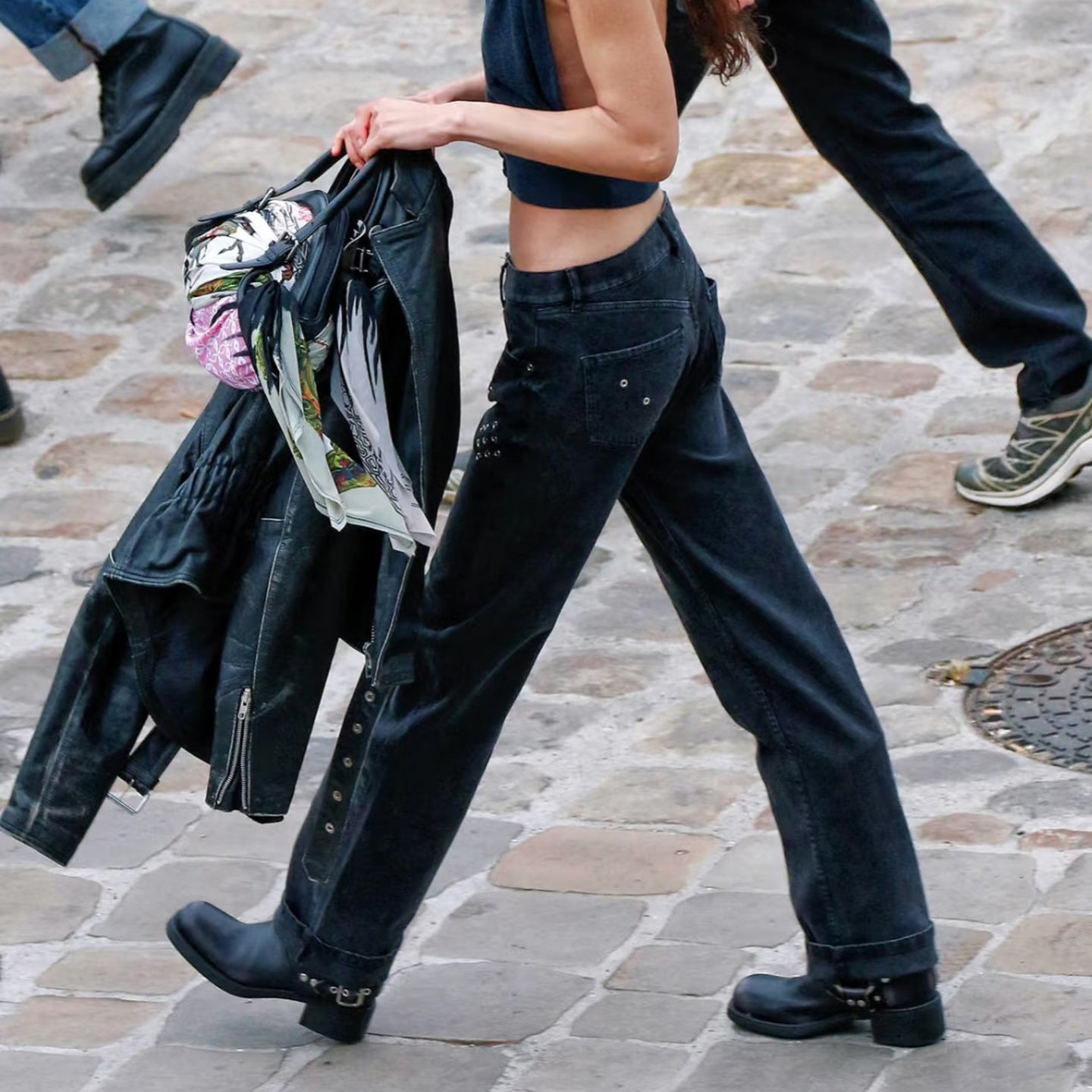 Retro Vintage Loose Fit Slimming Straight Leg Jeans for Women