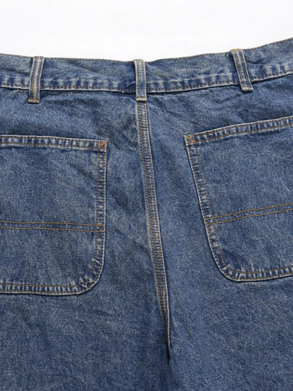 Men's Washed Denim Bermuda Shorts - Premium Japanese Craftsmanship