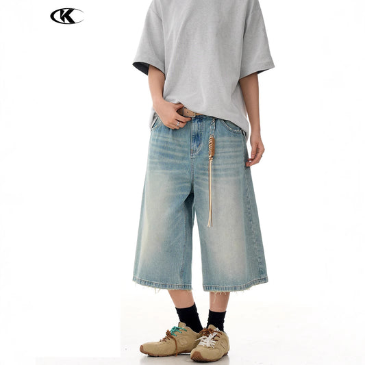 Premium Water-Washed Denim Pants for Men and Women