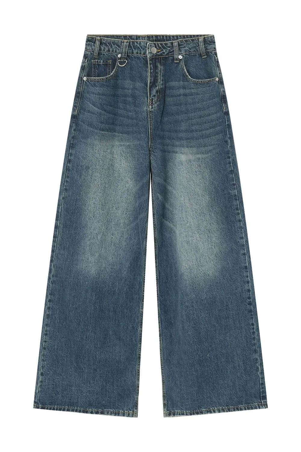 Premium Wide Leg Jeans with Pockets - Japanese Denim