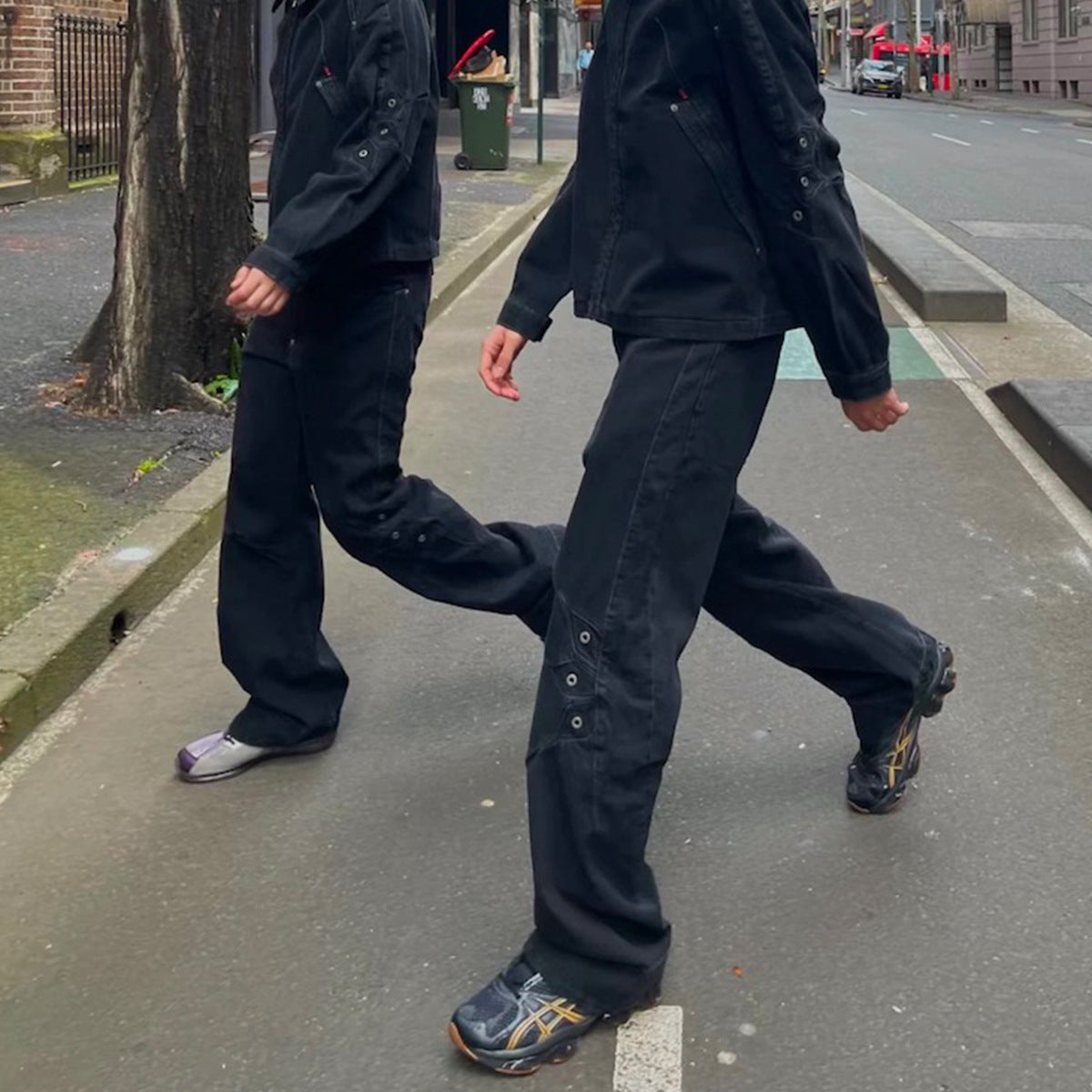 Hip Hop Street Jeans Wide Leg Pants - Premium Japanese Denim