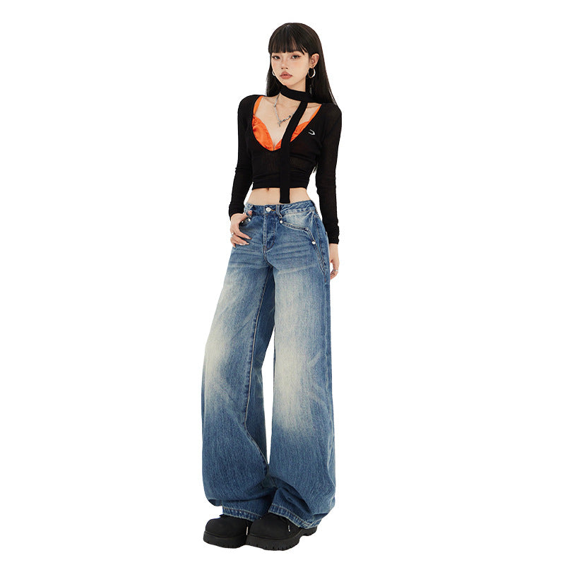 Premium Women's Low Waist Straight Leg Jeans - Luxe Japanese Denim