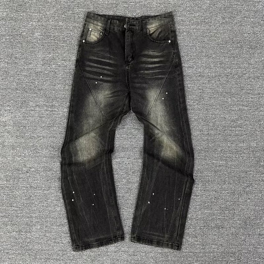 Splash Ink Jeans Men's Spring Loose Straight Leg Pants