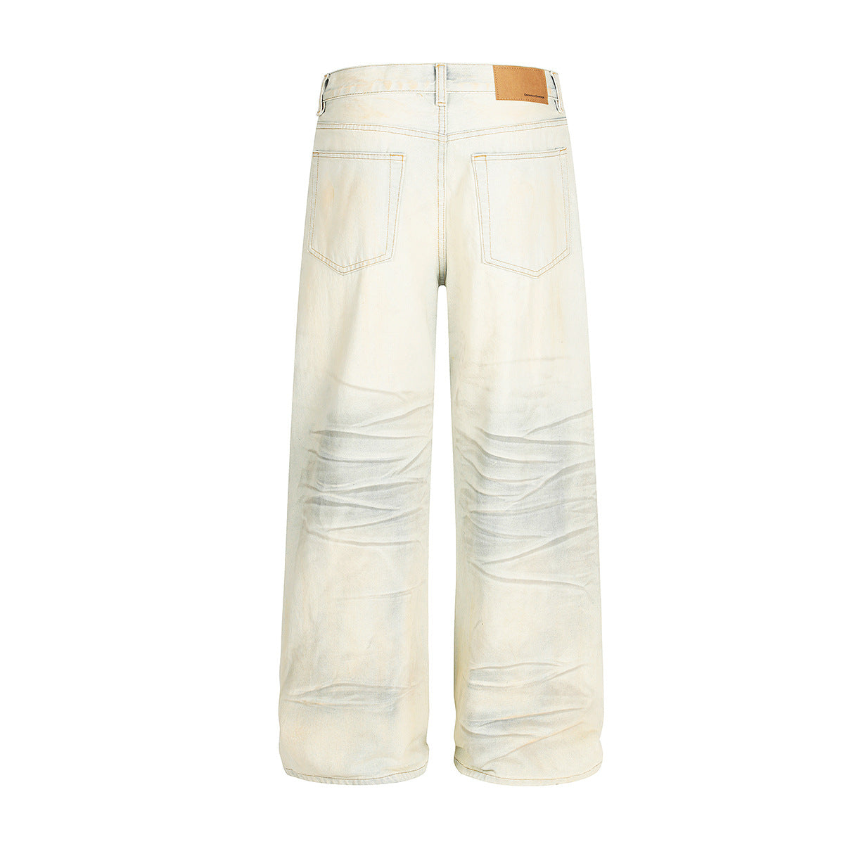 Ripped Denim Loose Wide Leg Pants - Premium Japanese Denim