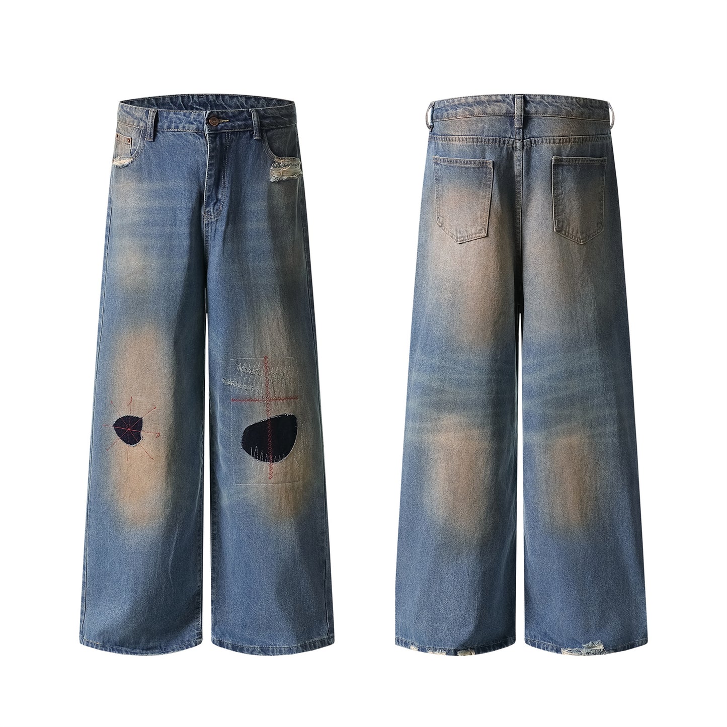 Premium Distressed Straight Leg Jeans – Japanese Denim