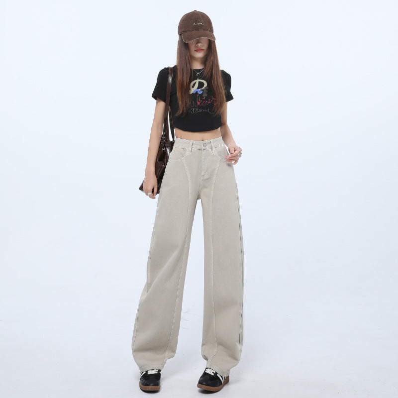 Casual Loose Fit High Waist Wide Leg Jeans for Women